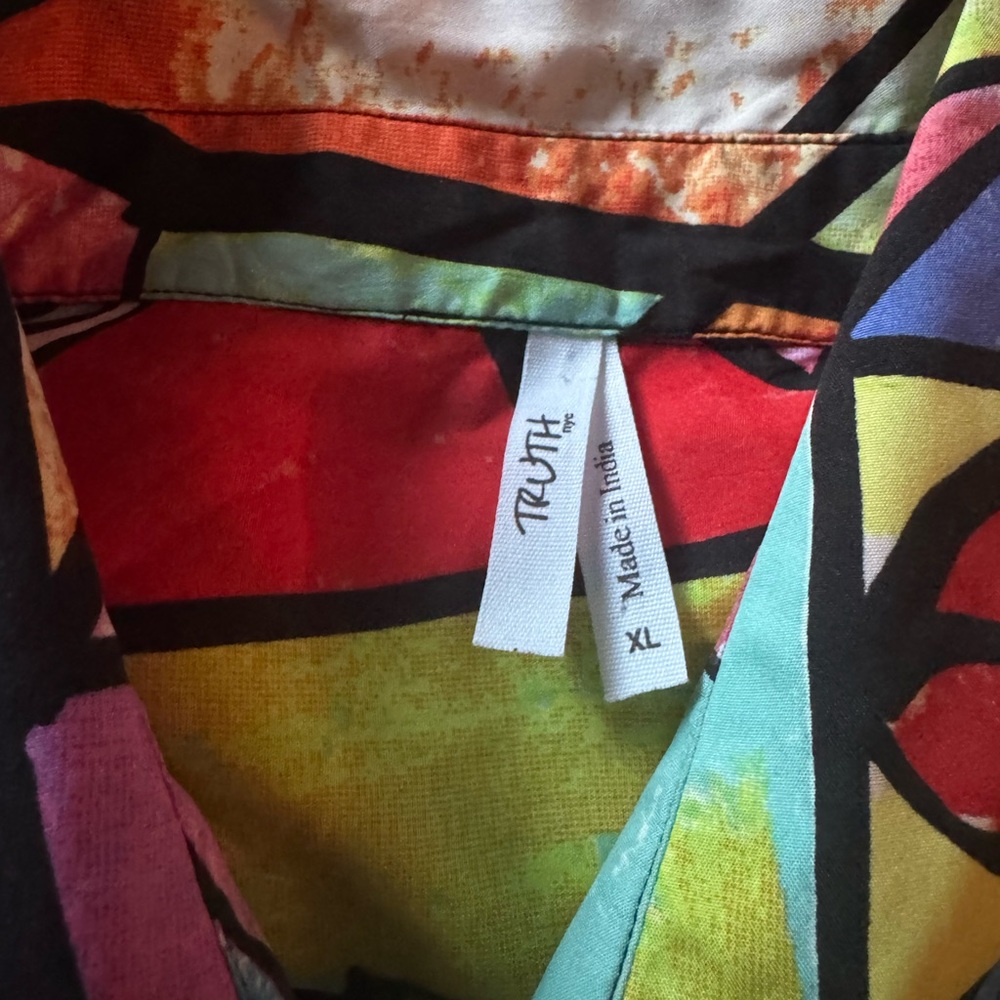 Colorful Abstract Patterned Shirt - Picture 3 of 3